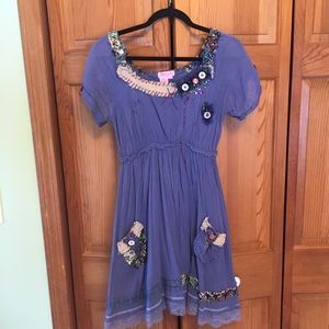 Boho Style Blue Dress